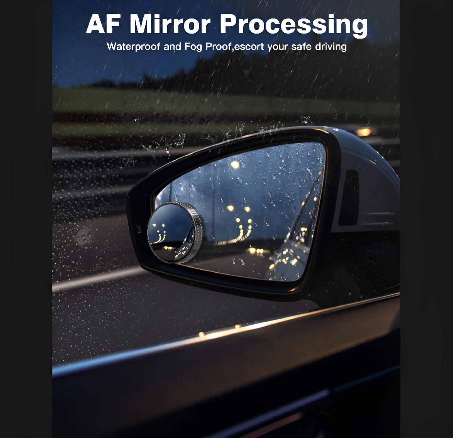 2Pcs Blindspot Rearview Convex Mirror