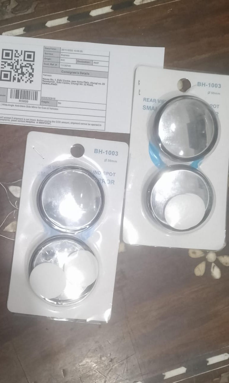 2Pcs Blindspot Rearview Convex Mirror