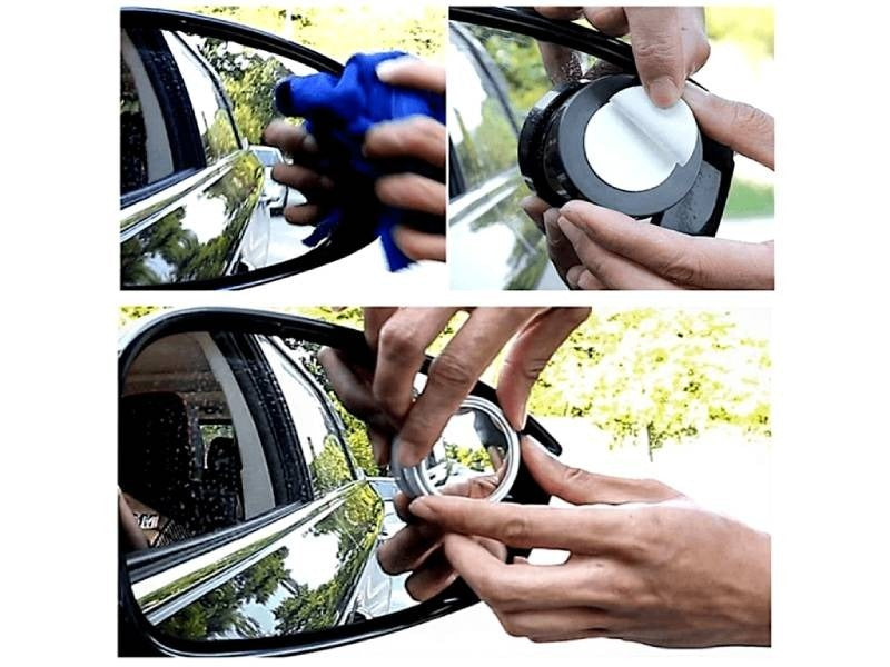 2Pcs Blindspot Rearview Convex Mirror